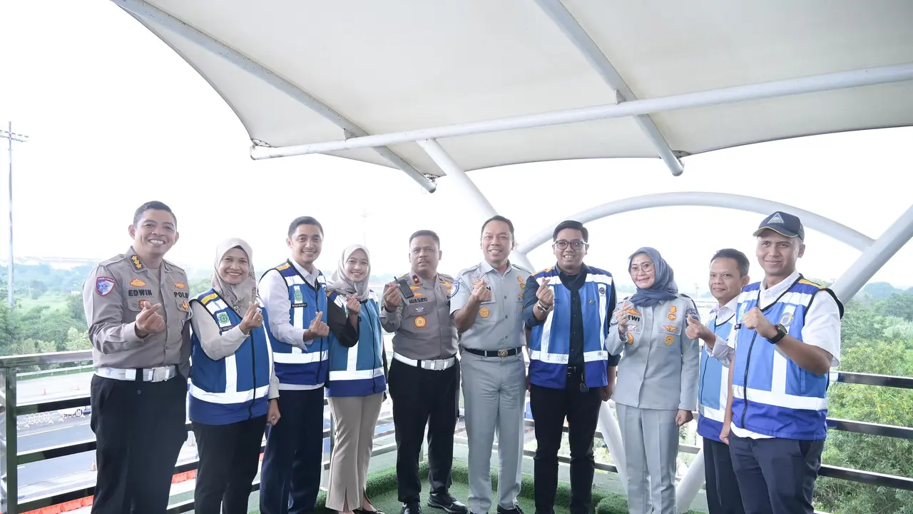 PT Jasa Raharja bersama Korps Lalu Lintas (Korlantas) Polri melaksanakan kegiatan survei jalur, pada Rabu (5/2/2025) (Istimewa)