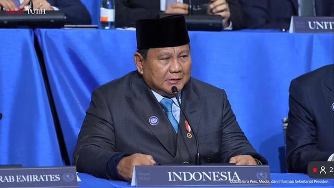 Di KTT Board of Peace, Prabowo Tegaskan Mendukung Penuh 20 Poin Perdamaian Palestina Ala Trump