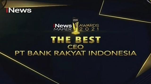 Dirut BRI Sunarso Dinobatkan Sebagai The Best CEO di Ajang iNews Maker Awards 2021.