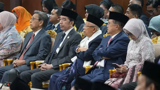 Usai Pidato Sidang Tahunan MPR Prabowo Beri Hormat kepada Jokowi
