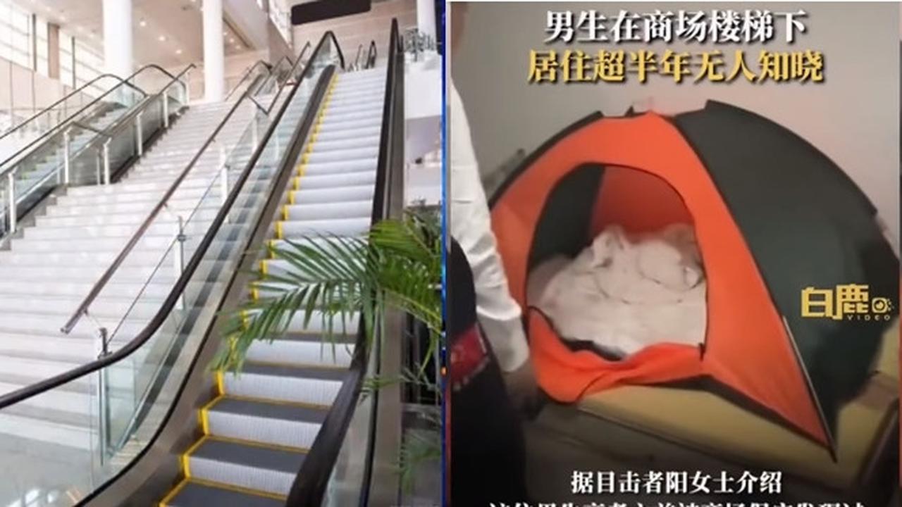 Pria Ini Tinggal di Bawah Tangga Mall Selama 6 Bulan Tanpa Ketahuan, Aksinya Jadi Sorotan