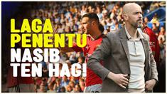 Berita video pelatih Manchester United, Erik Ten Hag, optimistis bertahan di MU jika bisa juara Piala FA melawan Manchester City pada sabtu nanti.