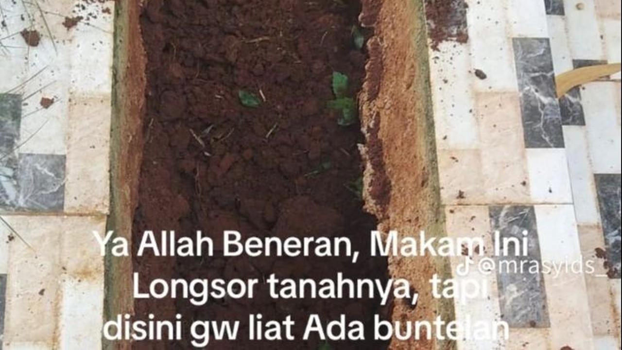 Sesampainya di makam, ia pun melihat kondisi makam neneknya yang benar-benar longsor. Namun selain itu, ia juga melihat sebuah bungkusan putih di dekat bagian kepala makam neneknya.