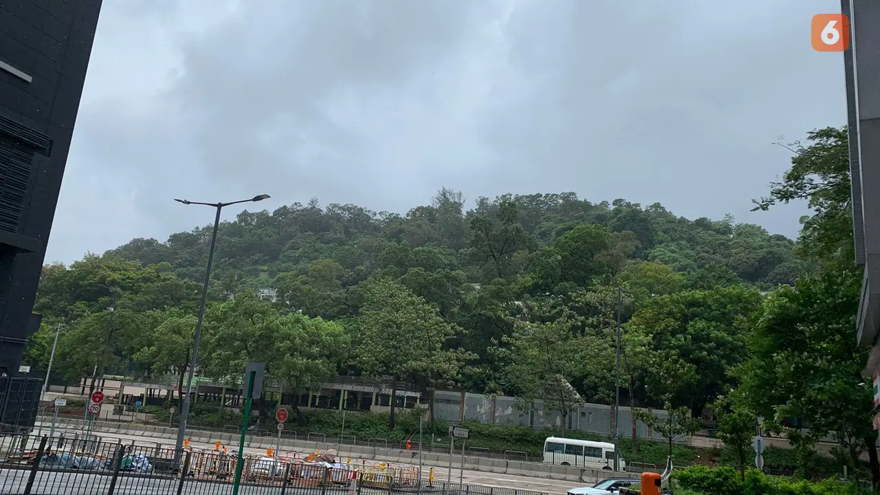 Topan Talim melanda Hong Kong. (Liputan6.com/Benedikta Miranti T.V)