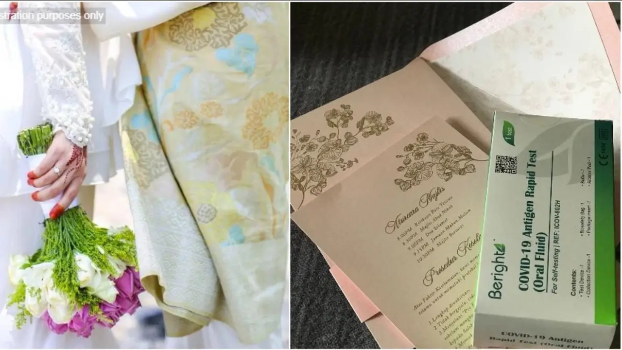 Pengantin Ini Beri Alat Uji Cepat Covid-19 ke Tamu Sebelum Pernikahan, Aksinya Viral