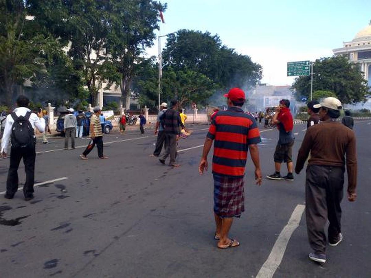 Ricuh demo korban Lapindo