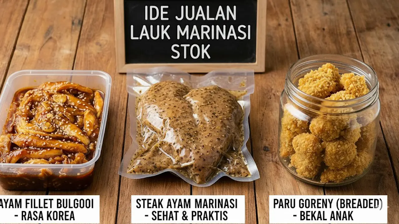 Ayam fillet, steak ayam, paru goreng (Gemini AI)