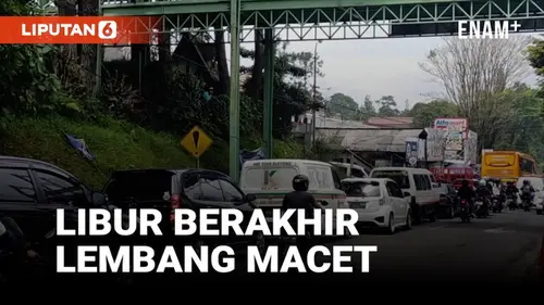 VIDEO: Hari Terakhir Libur Sekolah, Arus Lalu Lintas di Objek Wisata Lembang Macet