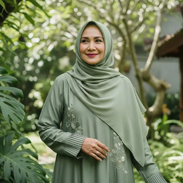 7 Jenis Bahan Gamis yang Nyaman untuk Usia 50 Tahun, Tetap Anggun dan Tidak Gerah