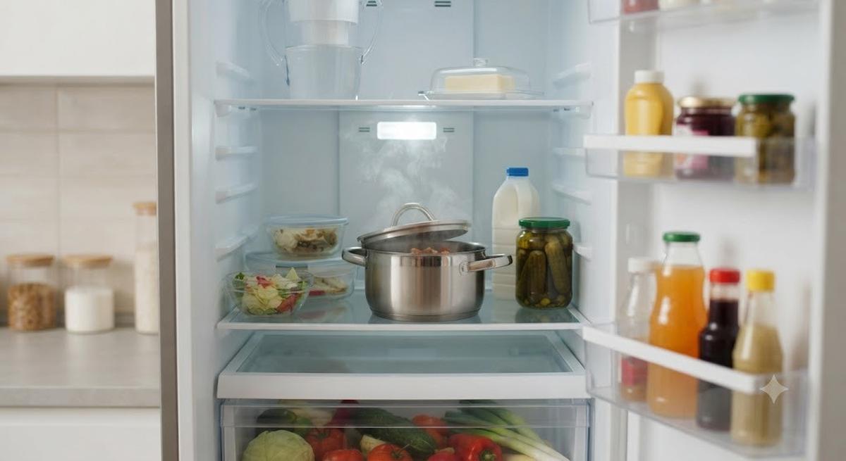 Makanan Panas Tak Boleh Masuk (AI Generated)