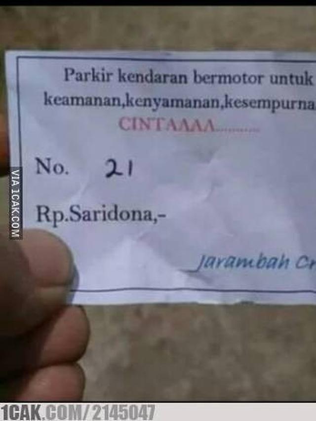 Tarif denda karis parkir hilang (Ist)