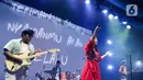 Raissa Anggiani mengguncang malam puncak KapanLagi Pensi Bareng Fanta 2025 di GOR Soemantri Brodjonegoro di kawasan Kuningan, Jakarta Selatan, Sabtu (28/6/2025) malam. (Liputan6.com/Herman Zakharia)