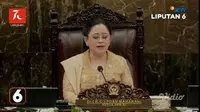 Ketua DPR RI Puan Maharani saat pidato pada sidang tahunan 2024. (Foto: Tangkapan Layar Vidio.com).