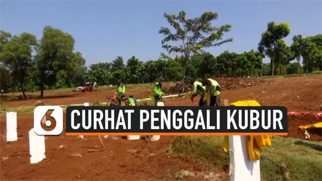 VIDEO: Curhat Penggali Kubur, 'Ngeri Mencekam, Hati Deg-degan Banget...'