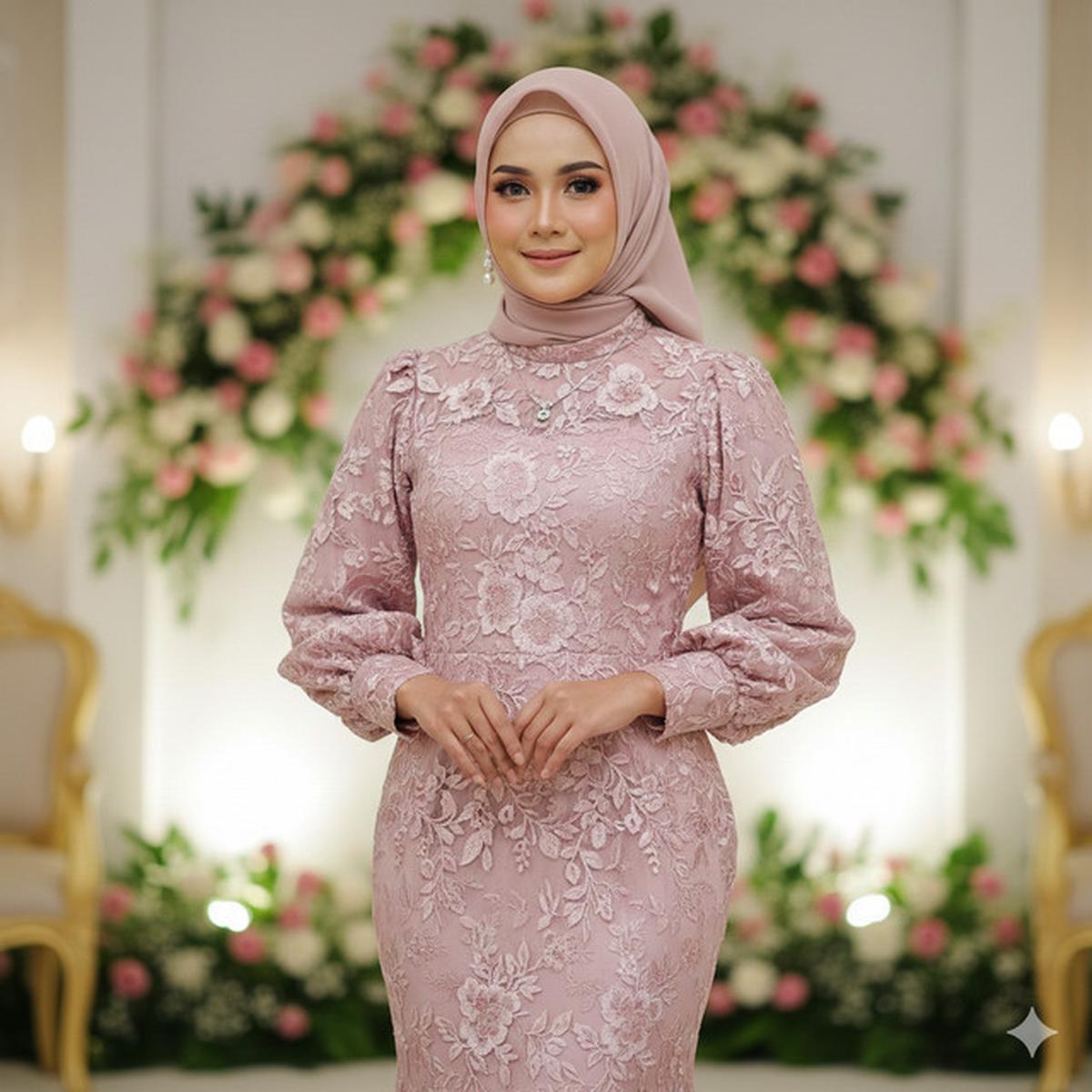 7 Model Gamis Brokat Duyung Terbaru 2026, Cocok untuk Pesta hingga Acara Harian