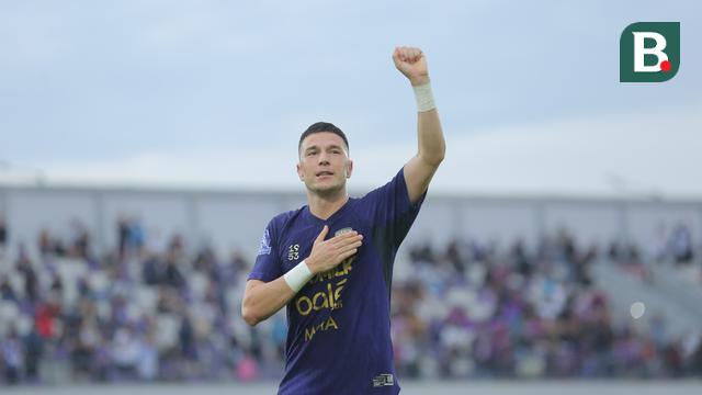 Foto: Selebrasi Siu Aleksa Kunci Kemenangan Bersejarah Persita atas Borneo FC di BRI Super League 2025/2026