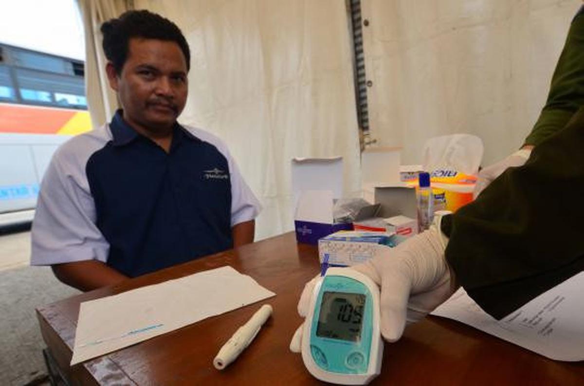 Sopir bus AKAP jalani tes urine