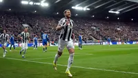 Newcastle United sukses melaju ke babak 16 besar Liga Champions setelah mengalahkan Qarabag dalam laga leg kedua yang berlangsung di St James Park, Inggris, Selasa (24/02/2026) waktu setempat. (AP Photo/Jon Super)