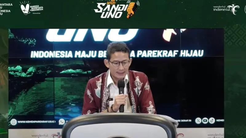 Menparekraf Sandiaga Uno dalam The Weekly Brief with Sandi Uno, Senin, 9 September 2024