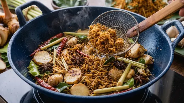 Menggoreng Bumbu Lengkuas
