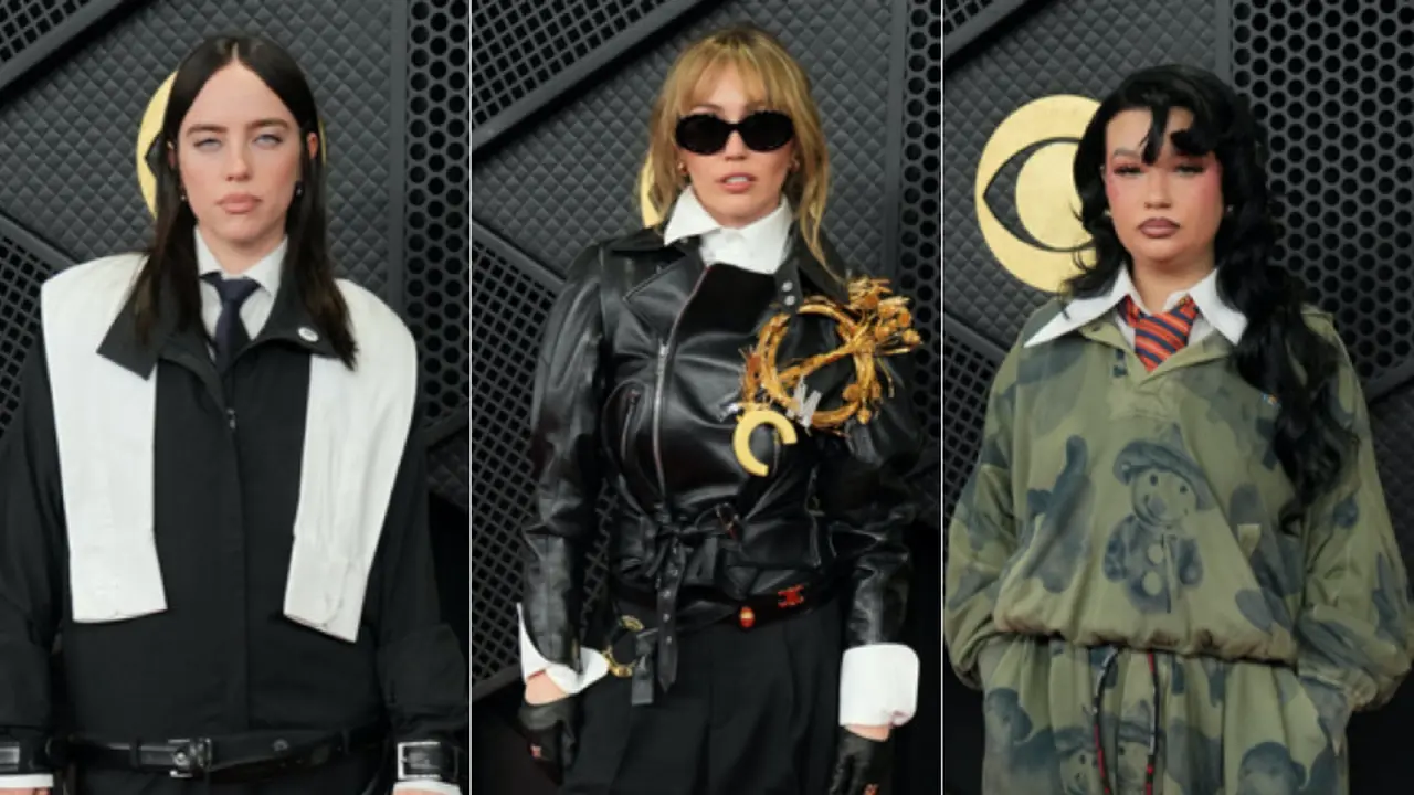 Billie Eilish, Miley Cyrus, dan Lola Young Bergaya Edge di Karpet Merah Grammy Awards 2026. [Copyright AP]