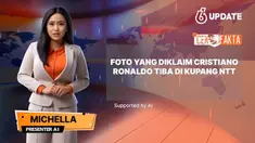 Beredar foto yang diklaim pesebakbola Cristiano Ronaldo tiba di Kupang, Nusa Tenggara Timur (NTT). Benarkah?