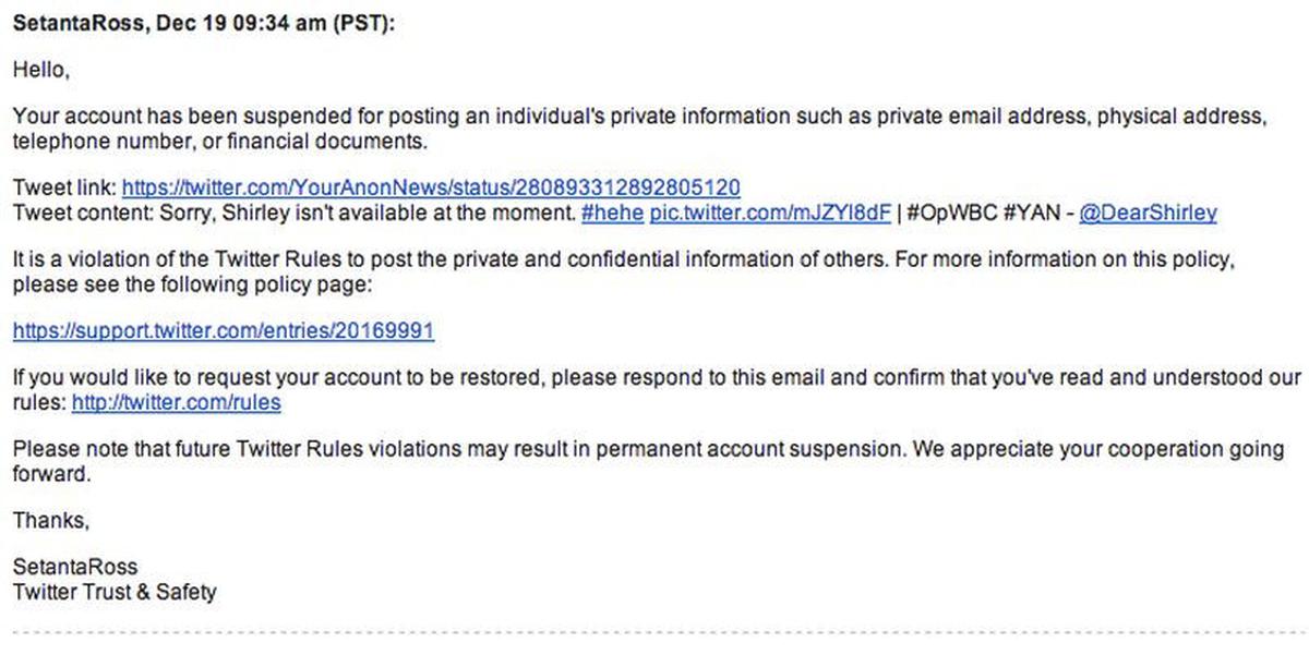 anonimous email