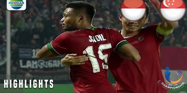 VIDEO: Tendangan Cannonball Saddil Ramdani Robek Jala Gawang Singapura