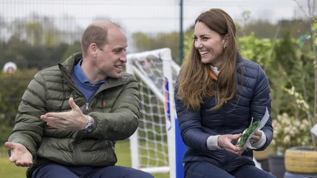 Pangeran William dan Kate Middleton. (Andy Commins/Pool via AP)