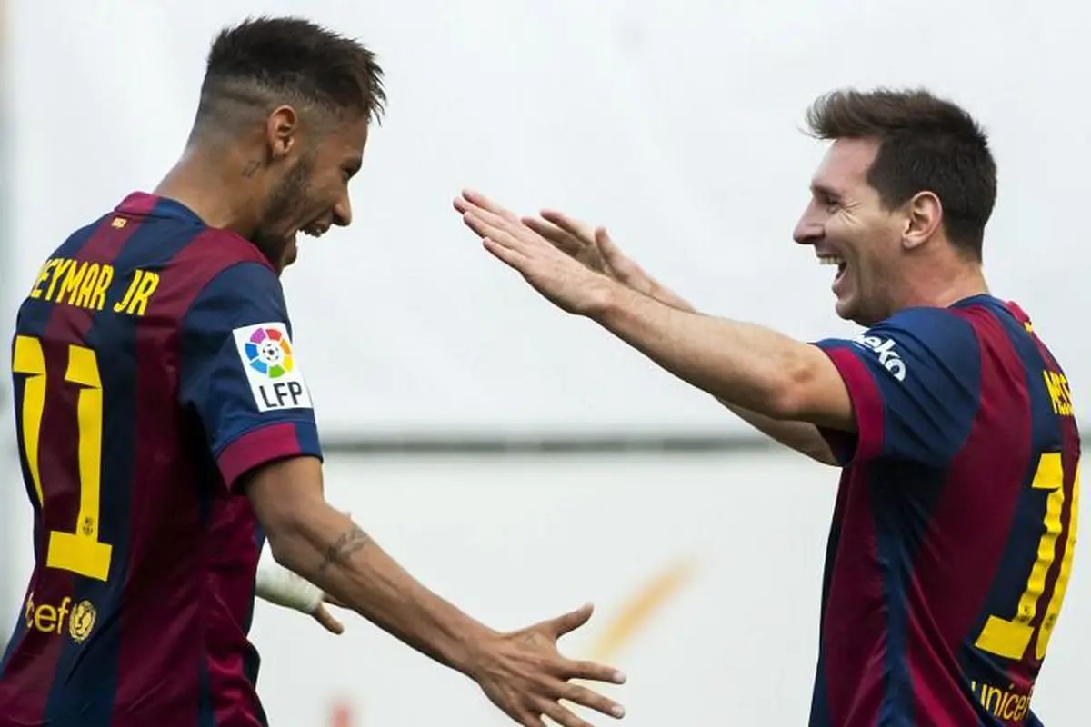 Neymar dan Lionel Messi