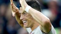 Cristiano Ronaldo menyumbang satu gol saat Juventus mengalahkan Udinese 2-0 dalam lanjutan Liga Italia, Sabtu (6/10/2018). (Stefano Lancia/Ansa via AP)