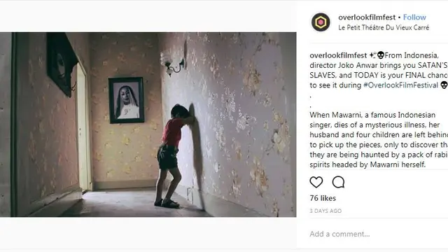 Pengabdi Setan di Overlook Film Festival