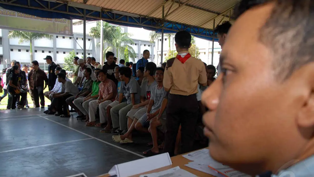 Suasana Pesta Demokrasi Napi di LP Cipinang