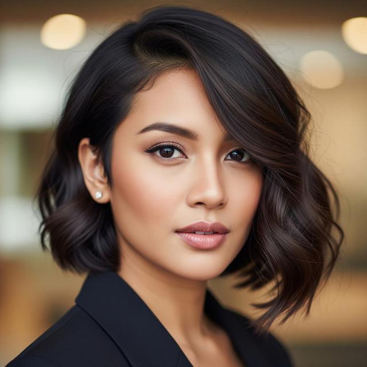 7 Model Rambut Wanita Bob Panjang Sebelah, Simple tapi Menawan