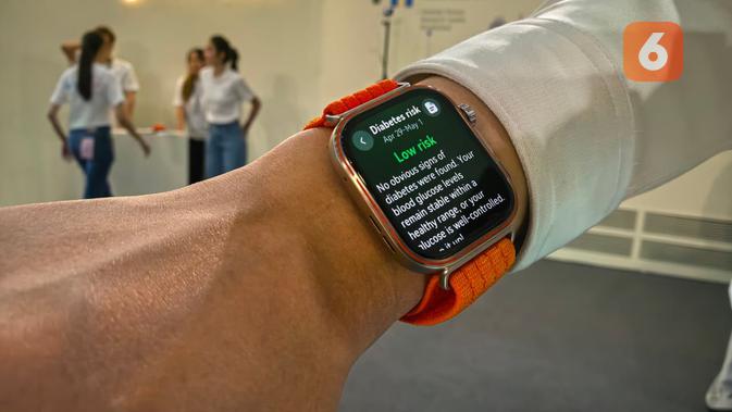 Fitur pendeteksi risiko diabetes di Huawei Watch Fit 5 Pro. Liputan6.com/Ady Anugrahadi