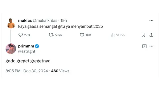 6 Cuitan Netizen Enggak Semangat Sambut Tahun 2025 Ini Bikin Senyum Tipis