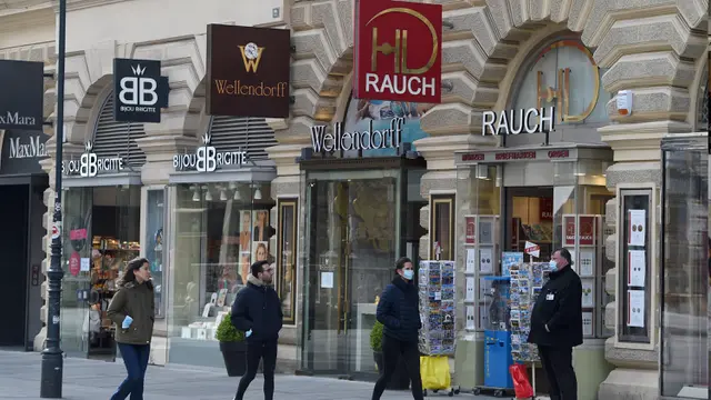 Austria Longgarkan Lockdown, Toko-Toko Mulai Kembali Dibuka