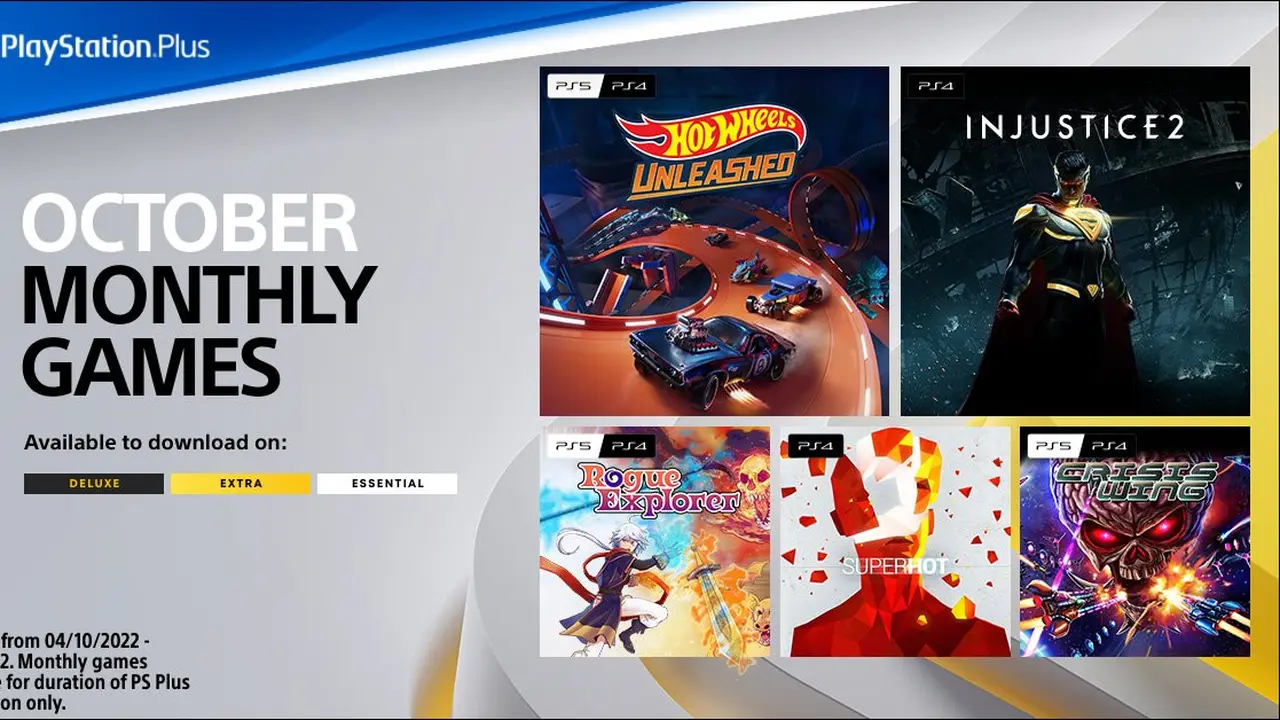 Daftar PS Plus Oktober 2022 Hot Wheels Unleashed hingga Injustice 2