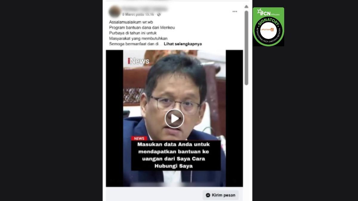 Jangan Tergiur Video Menkeu Purbaya Bagikan Bantuan Modal Usaha, Simak Alasannya