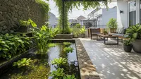 7 Ide Teras Rumah dengan Tanaman Air Tanpa Ikan, Estetik dan Minim Perawatan