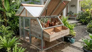6 Ide Kandang Ayam dengan Atap yang Bisa Dibuka, Praktis dan Nyaman untuk Unggas