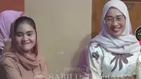 Viday (kiri) jemaah cantik Gus Iqdam yang biasa nonton Gus Iqdam sampai ketiduran (tankap layar TikTok)