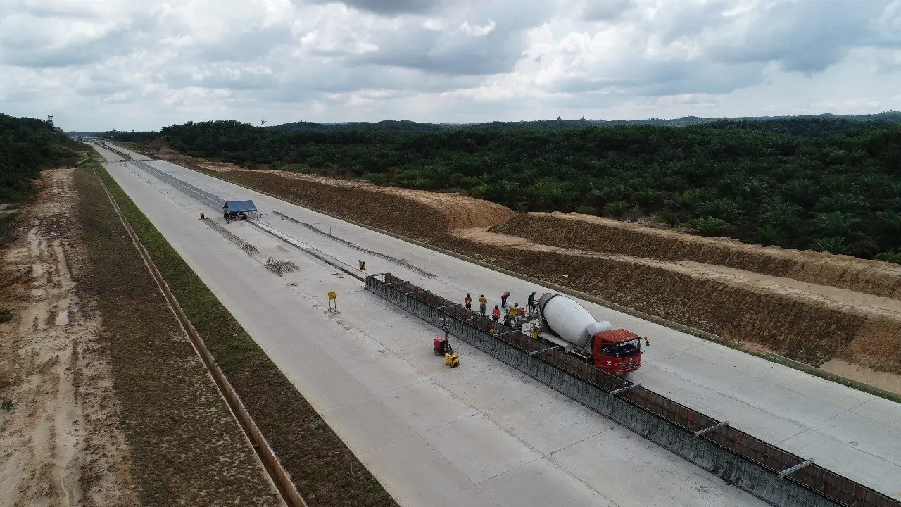 Proyek Jalan Tol Balikpapan-Samarinda akan beroperasi 2019. (Foto: Jasa Marga)