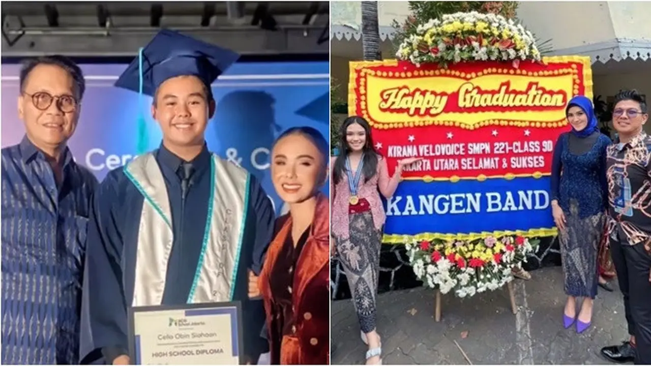 7 Potret Artis Sudah Cerai Hadiri Wisuda Sekolah Anak Tahun 2023, Tetap Kompak