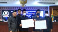 Wali Kota Tangerang Arief R Wismansyah bersama DPRD Kota Tangerang mengesahkan APBD 2023 sebesar Rp5,1 triliun. (Foto: Istimewa)