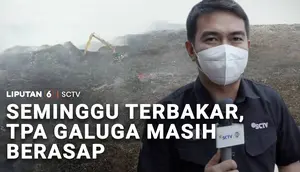 Seminggu Terbakar, TPA Galuga Masih Berasap