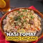 Resep nasi tomat yang praktis. (dok. Instagram @endeus.tv/https://www.instagram.com/p/B78B-dphkR8//Adhita Diansyavira)