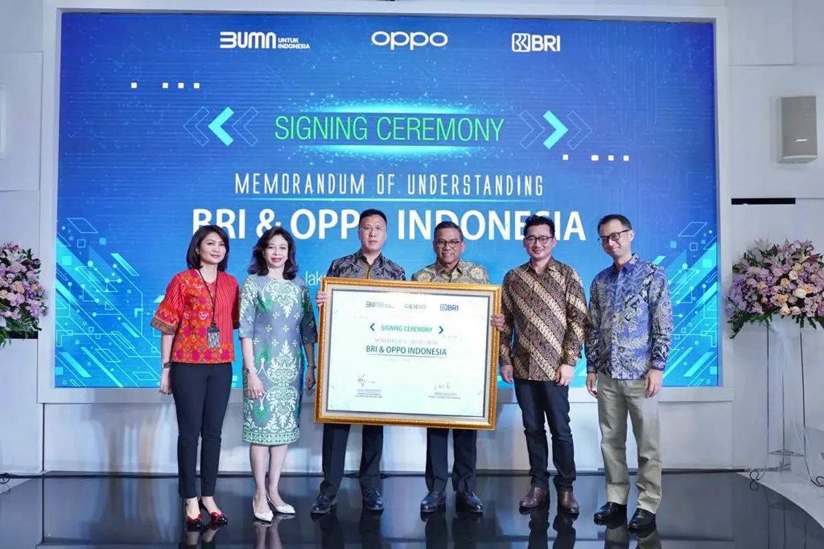 MoU BRI dengan Oppo.