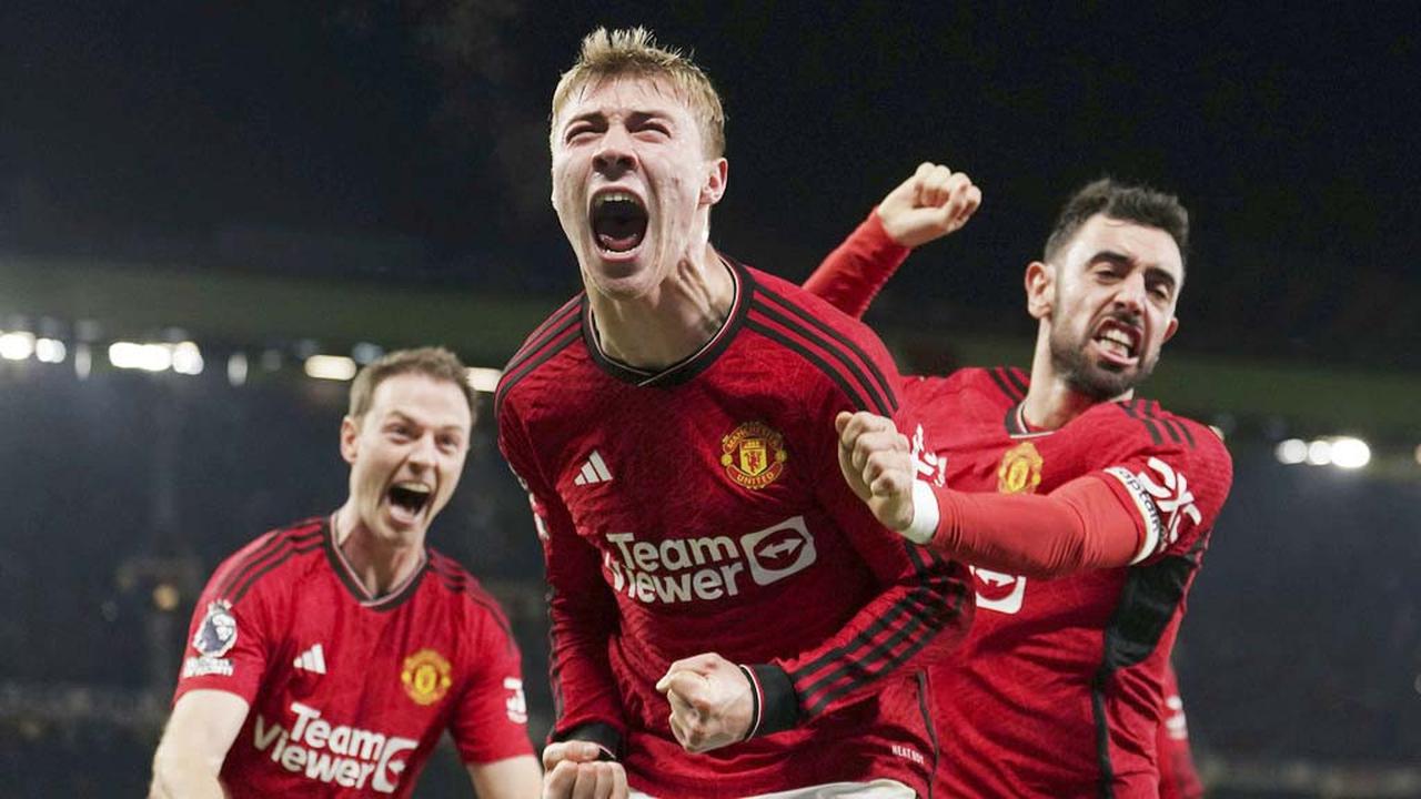 Foto: Momen Emosional Rasmus Hojlund Cetak Gol untuk MU, Penantian Panjang 1000 Menit Lebih Tuntas Tadi Malam