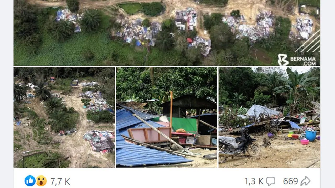 Penampakan kampung WNI ilegal di daerah Negeri Sembilan.